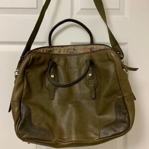Margot Soft Leather Olive Green Handbag